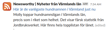 RSS-inlägg från Newsworthy